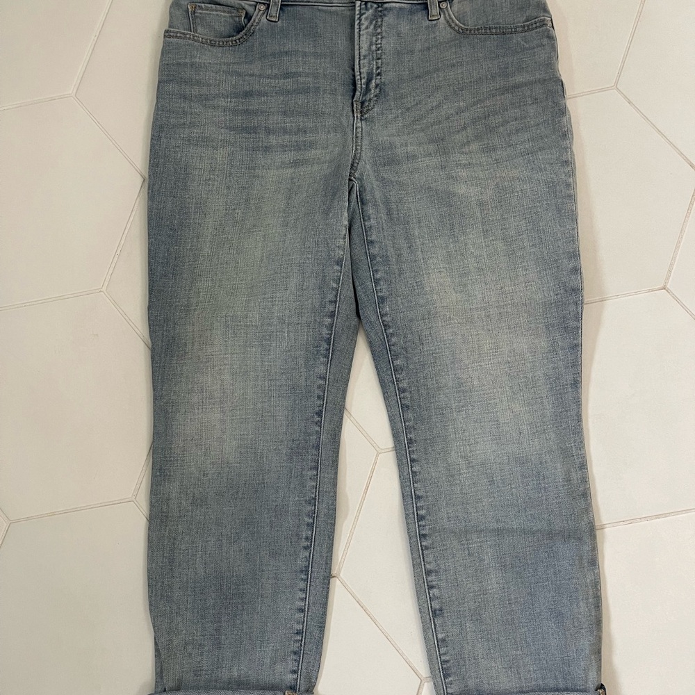 Chico's Light Blue Straight Leg Jeans
